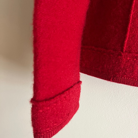 Red Jillian Jones Boiled Wool Jacket size M - Picture 4 of 9